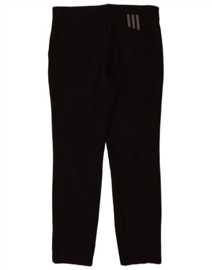 Adidas Womens Slim Chino Trousers W32 L32 Black Polyester