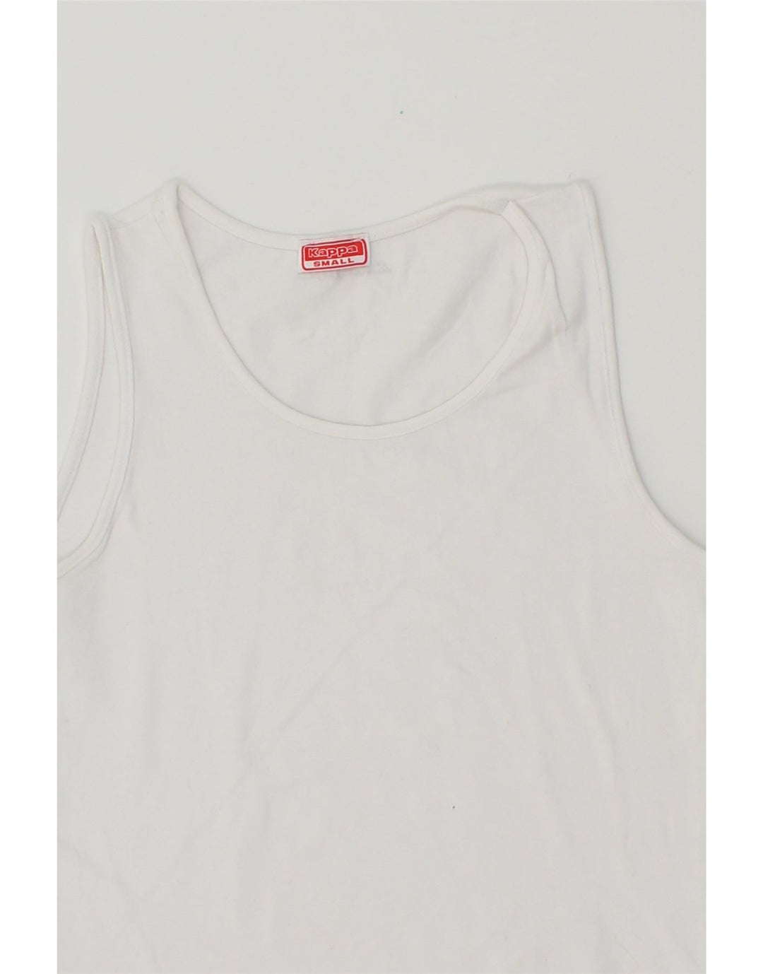 KAPPA Boys Vest Top 7-8 Years Small White Cotton Vintage Kappa and Second-Hand Kappa from Messina Hembry 