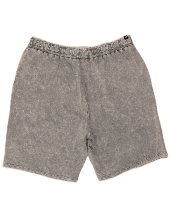 Puma Mens Sport Shorts 2XL  Grey Tie Dye Cotton