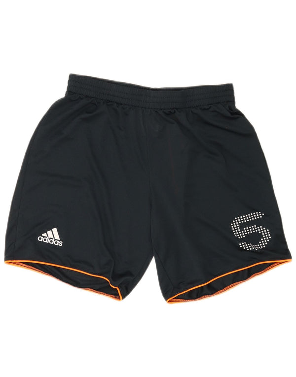 Adidas Mens Graphic Sport Shorts Medium  Navy Blue Polyester