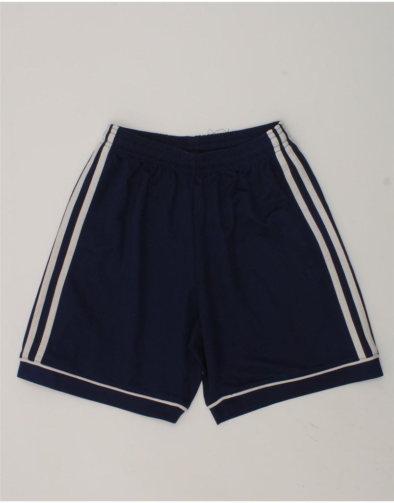 ADIDAS Boys Sport Shorts 11-12 Years Navy Blue Polyester | Vintage Adidas | Thrift | Second-Hand Adidas | Used Clothing | Messina Hembry 
