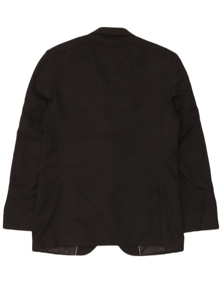 Marks & Spencer Mens Regular Fit 2 Button Blazer Jacket EU 50 Large Black