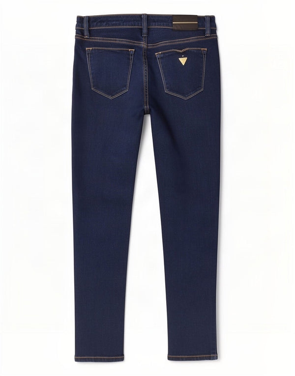 Guess Womens Beverly Low Skinny Jeans W29 L27 Navy Blue Cotton