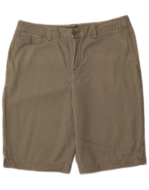 EDDIE BAUER Womens Mercer Fit Chino Shorts US 8 Medium W31 Khaki Cotton