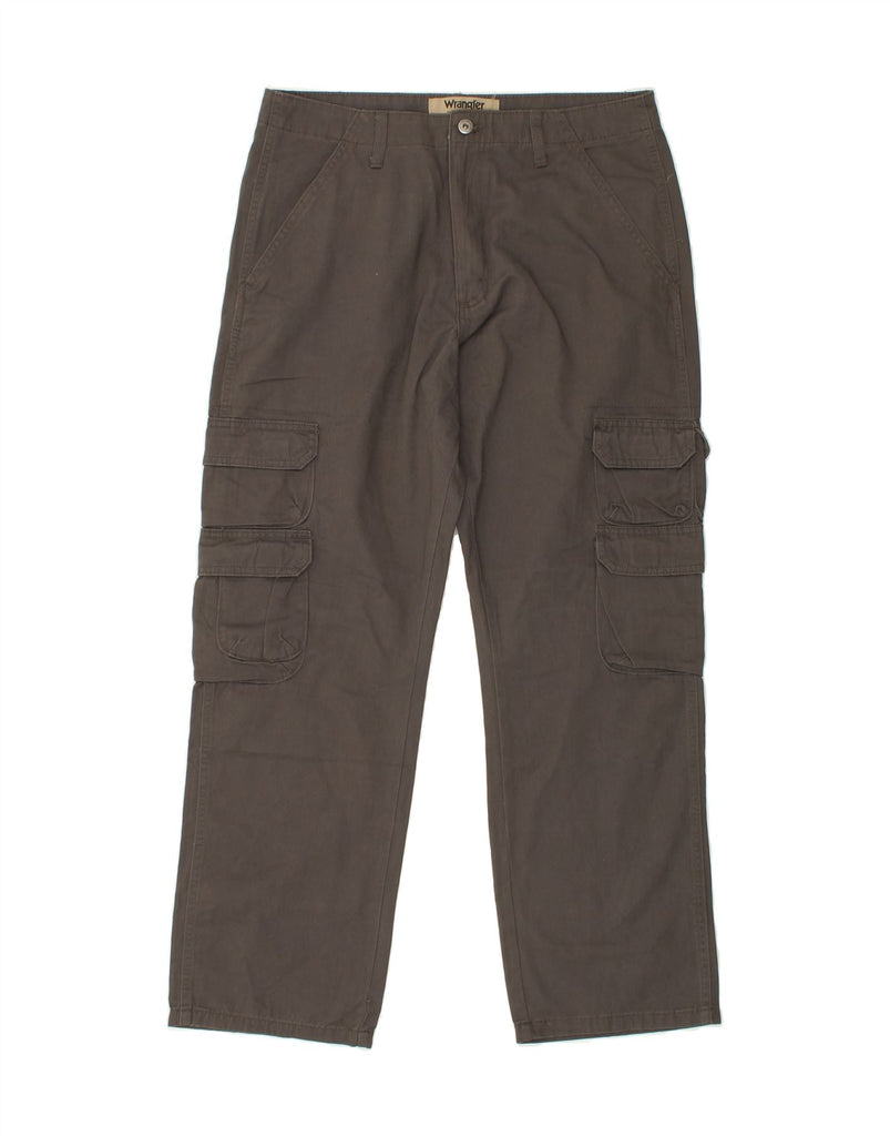 WRANGLER Mens Straight Cargo Trousers W32 L30 Grey Cotton Vintage Wrangler and Second-Hand Wrangler from Messina Hembry 