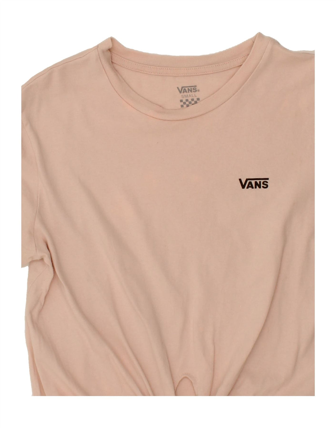 VANS Womens Crop T-Shirt Top UK 10 Small Pink Vintage Vans and Second-Hand Vans from Messina Hembry 