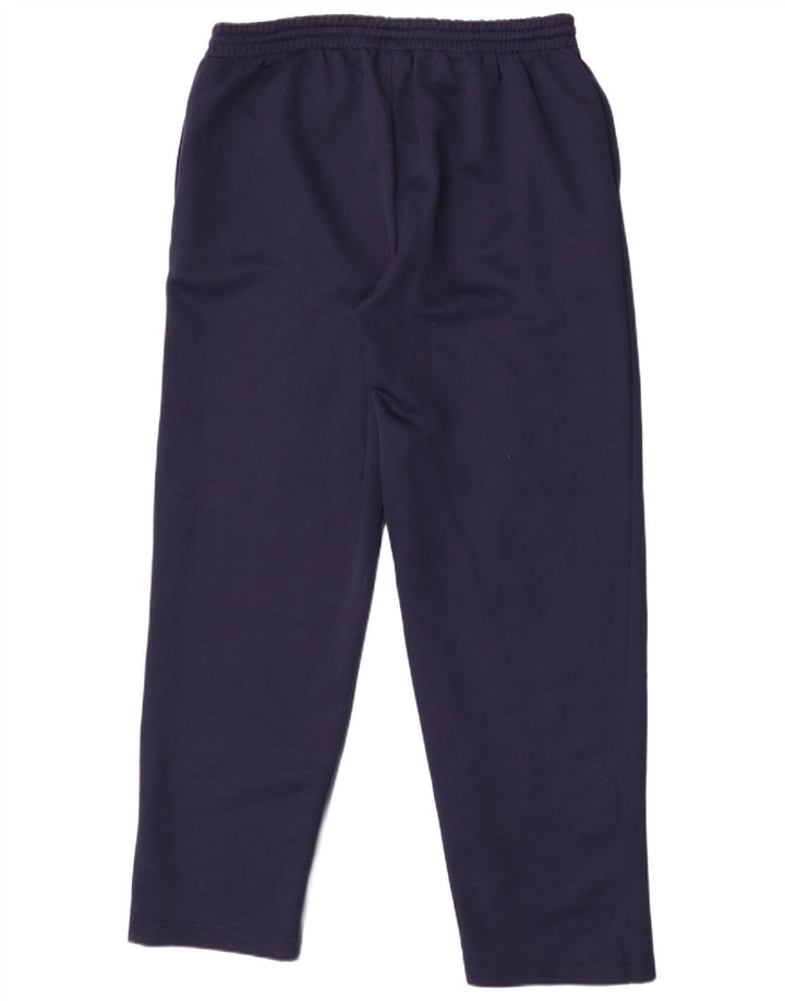 Reebok Mens Graphic Tracksuit Trousers Large  Navy Blue Polyester