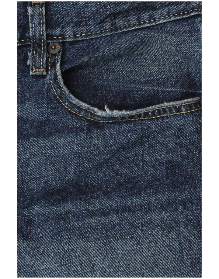 Hollister Mens Bootcut Jeans W38 L30 Navy Blue Cotton
