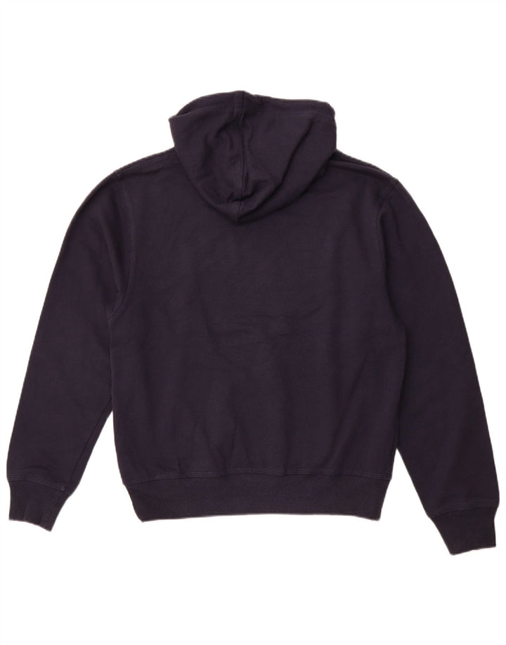 CHAMPION Mens Hoodie Jumper Small Navy Blue Cotton