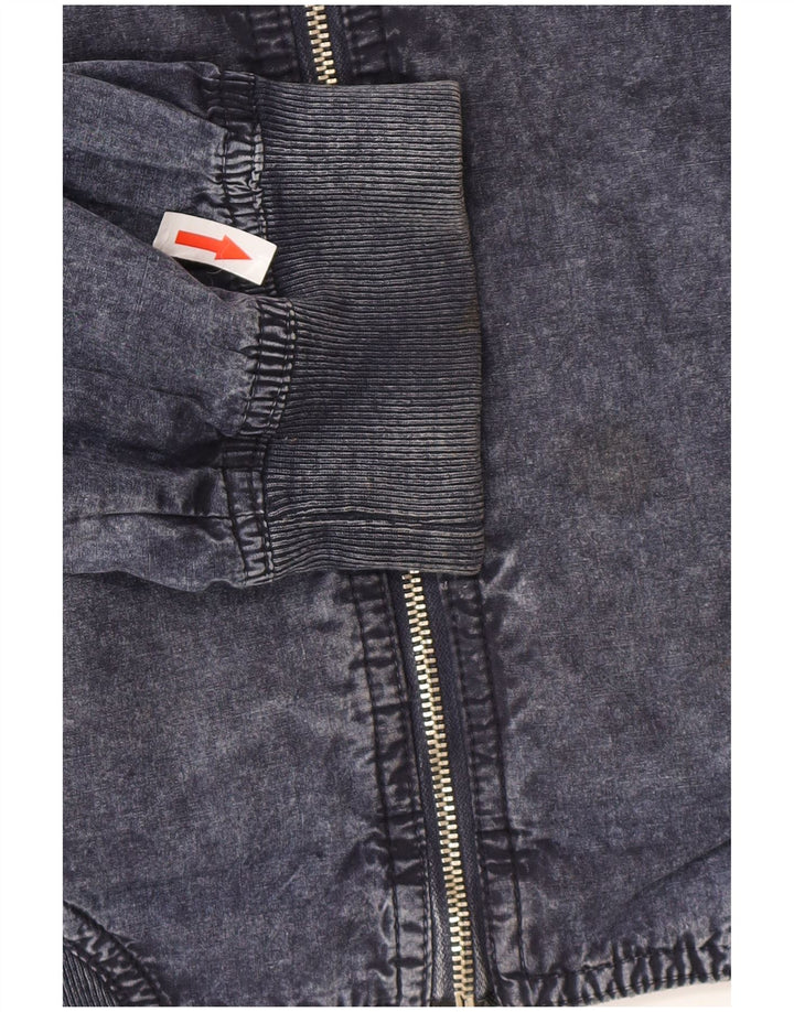 Belfe & Belfe Mens Denim Jacket UK 44 2XL Navy Blue Cotton
