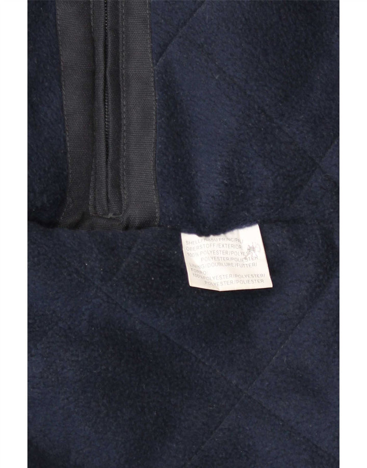 Vintage Mens Windbreaker Jacket UK 42 XL Navy Blue Polyester