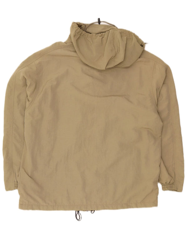 Diadora Mens Loose Fit Hooded Rain Jacket UK 36 Small Khaki Sports