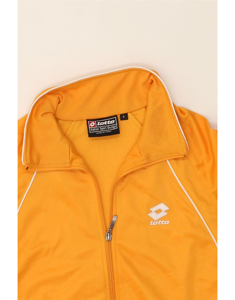 LOTTO Mens Tracksuit Top Jacket Small Yellow Polyester | Vintage Lotto | Thrift | Second-Hand Lotto | Used Clothing | Messina Hembry 