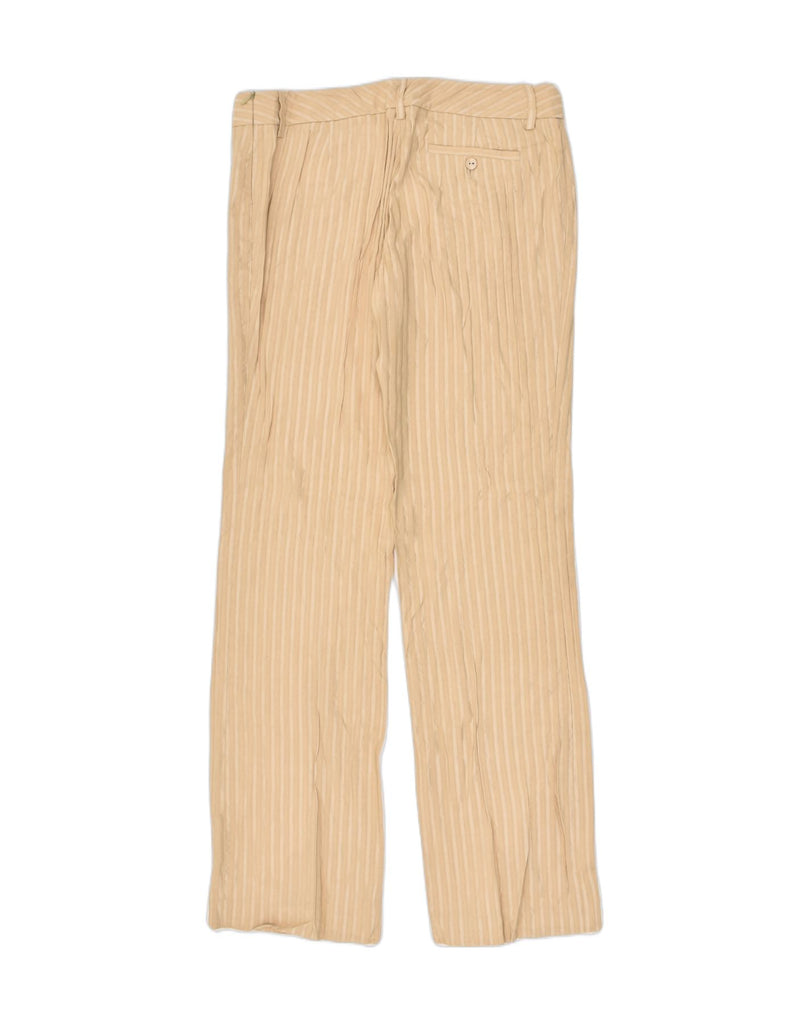 MASSIMO DUTTI Womens Straight Chino Trousers W32 L32 Beige Pinstripe | Vintage Massimo Dutti | Thrift | Second-Hand Massimo Dutti | Used Clothing | Messina Hembry 