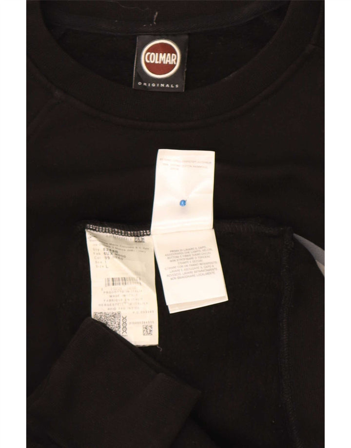 Colmar Mens Graphic Sweatshirt Jumper Large Black Cotton