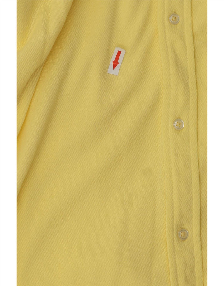 Ralph Lauren Mens Featherweight Mesh Shirt Large Yellow Cotton