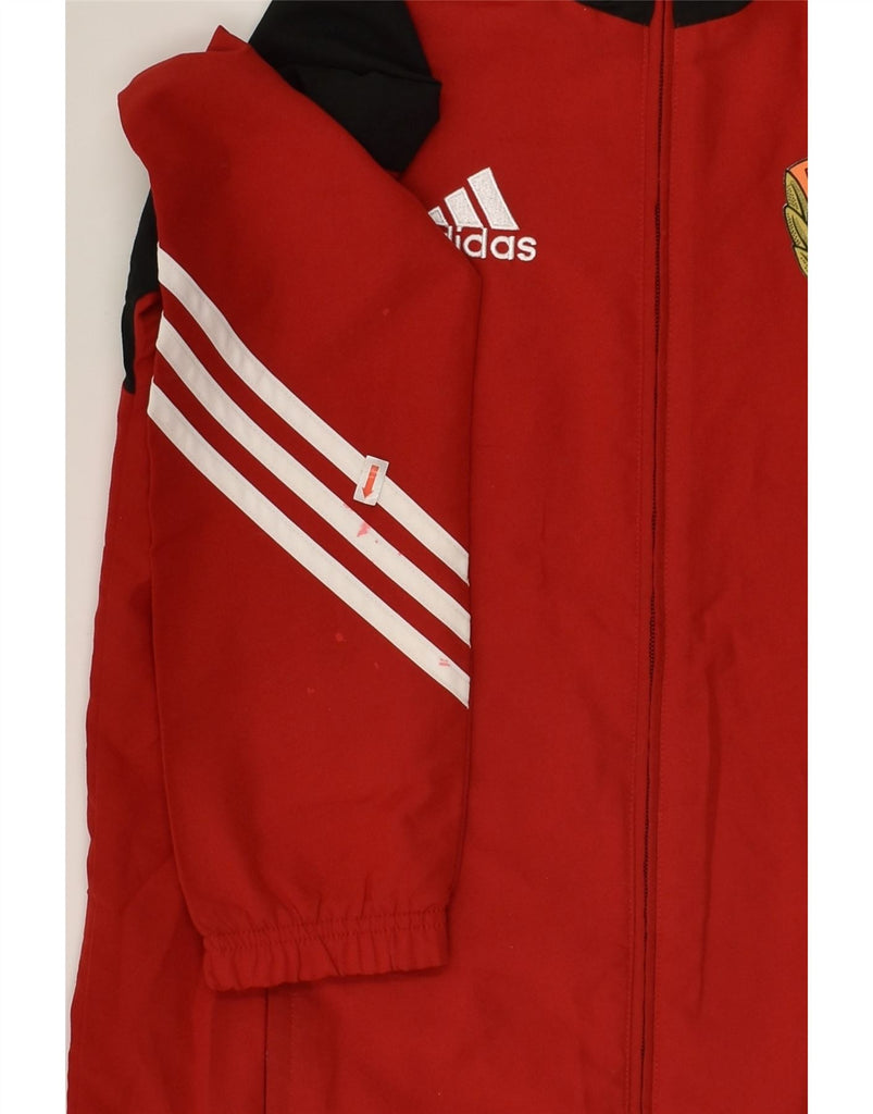 ADIDAS Boys Graphic Tracksuit Top Jacket 13-14 Years XL Red Polyester | Vintage Adidas | Thrift | Second-Hand Adidas | Used Clothing | Messina Hembry 