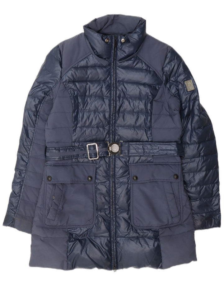 Refrigue Womens Padded Coat UK 14 Large Navy Blue Polyester