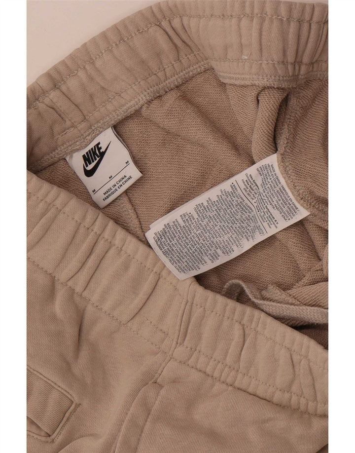 Nike Mens Tracksuit Trousers Medium Beige Cotton