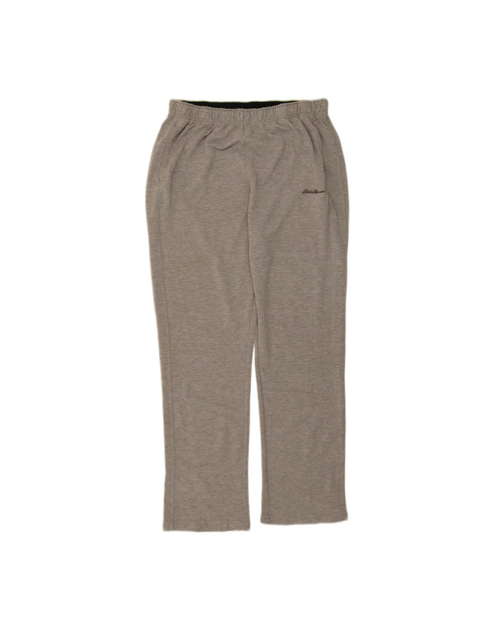 EDDIE BAUER Womens Tracksuit Trousers UK 18 XL  Grey Rayon