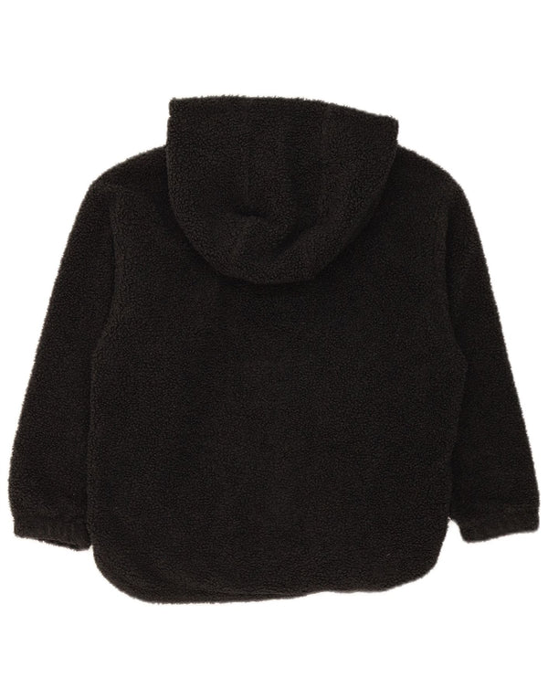 Nike Womens Therma-Fit Fleece Hoodie Jumper UK 14 Medium Black Polyester