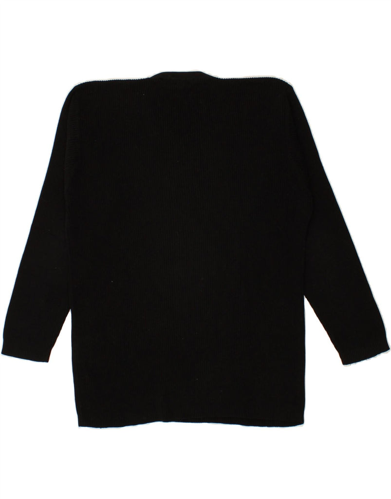 GANT Mens V-Neck Jumper Sweater Medium Black Cotton Vintage Gant and Second-Hand Gant from Messina Hembry 