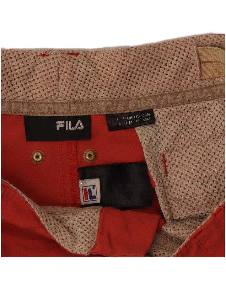 Fila Mens Cargo Shorts Medium W32  Red