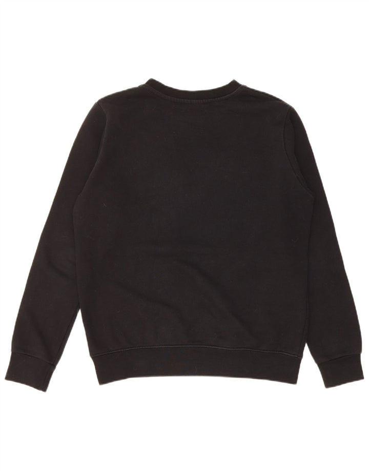 Pyrex Womens Graphic Oversized Sweatshirt Jumper UK 10 Small Black Cotton