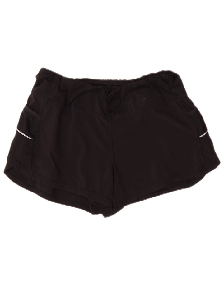 ATHLETA Womens Sport Shorts UK 12 Medium  Black Polyester