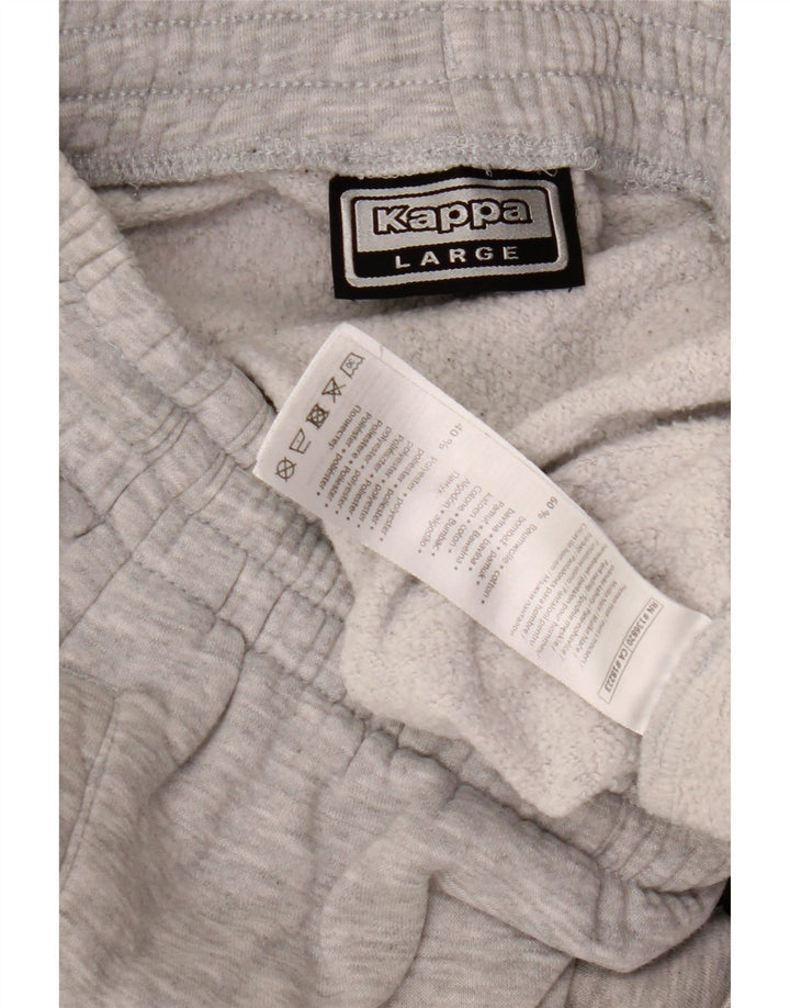 Kappa Mens Graphic Tracksuit Trousers Joggers Large Grey Cotton