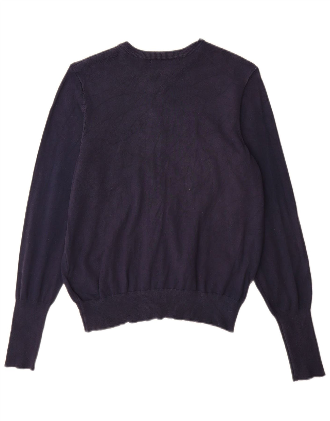 Marks & Spencer Womens Cardigan Sweater UK 14 Medium Navy Blue Viscose