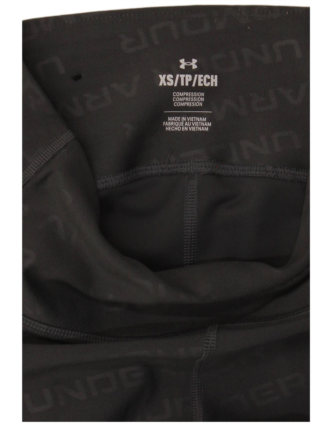 Under Armour Womens Compression Graphic Leggings UK 6 XS Grey