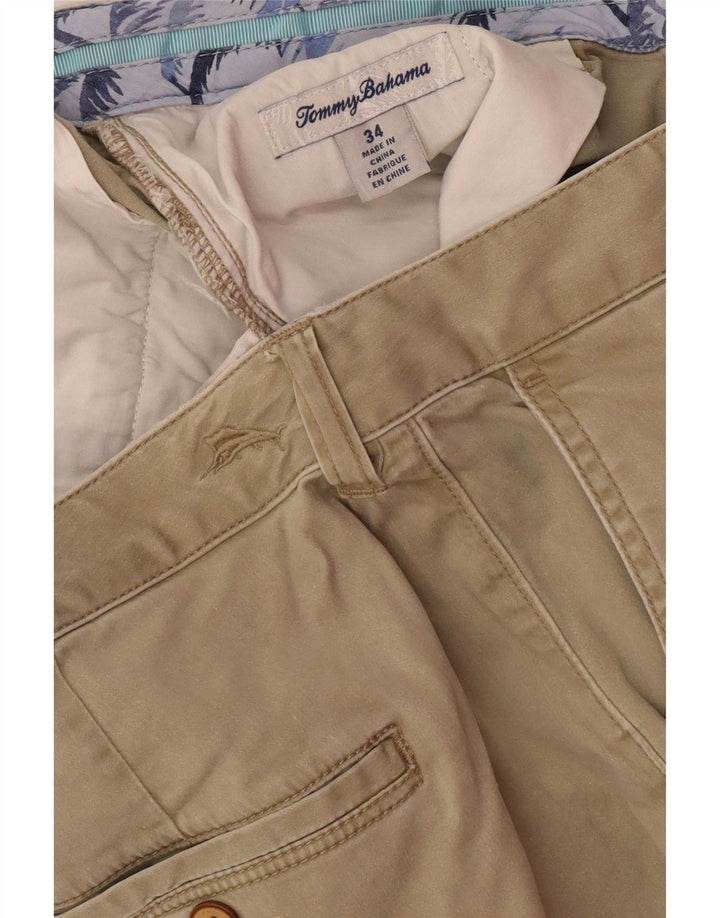 Tommy Bahama Mens Chino Shorts W34 Large Beige