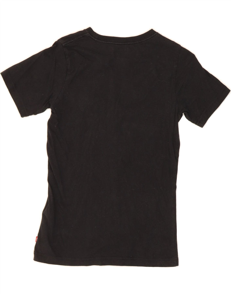 LEVI'S Girls Graphic T-Shirt Top 13-14 Years Black Cotton Vintage Levi's and Second-Hand Levi's from Messina Hembry 