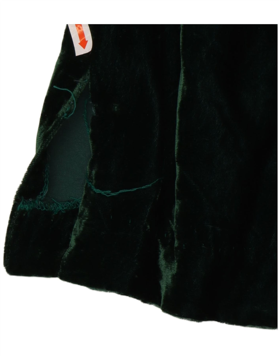 VINTAGE Womens Velvet Pullover Shirt US 8 Medium Green