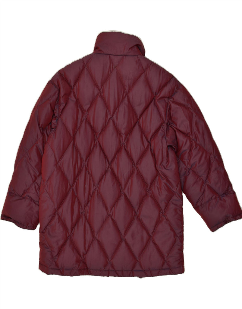 GLOBE TROTTER Womens Padded Coat UK 16 Large Burgundy Polyamide | Vintage Globe Trotter | Thrift | Second-Hand Globe Trotter | Used Clothing | Messina Hembry 