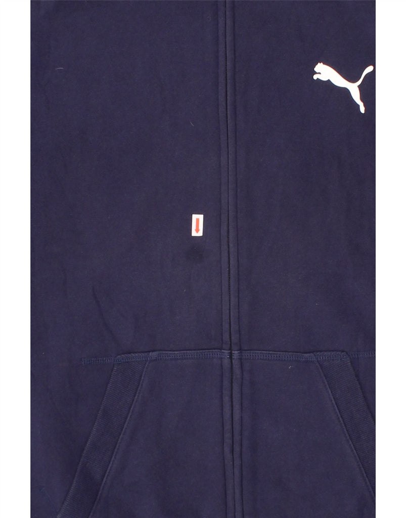 PUMA Mens Tracksuit Top Jacket Large Navy Blue Cotton Vintage Puma and Second-Hand Puma from Messina Hembry 