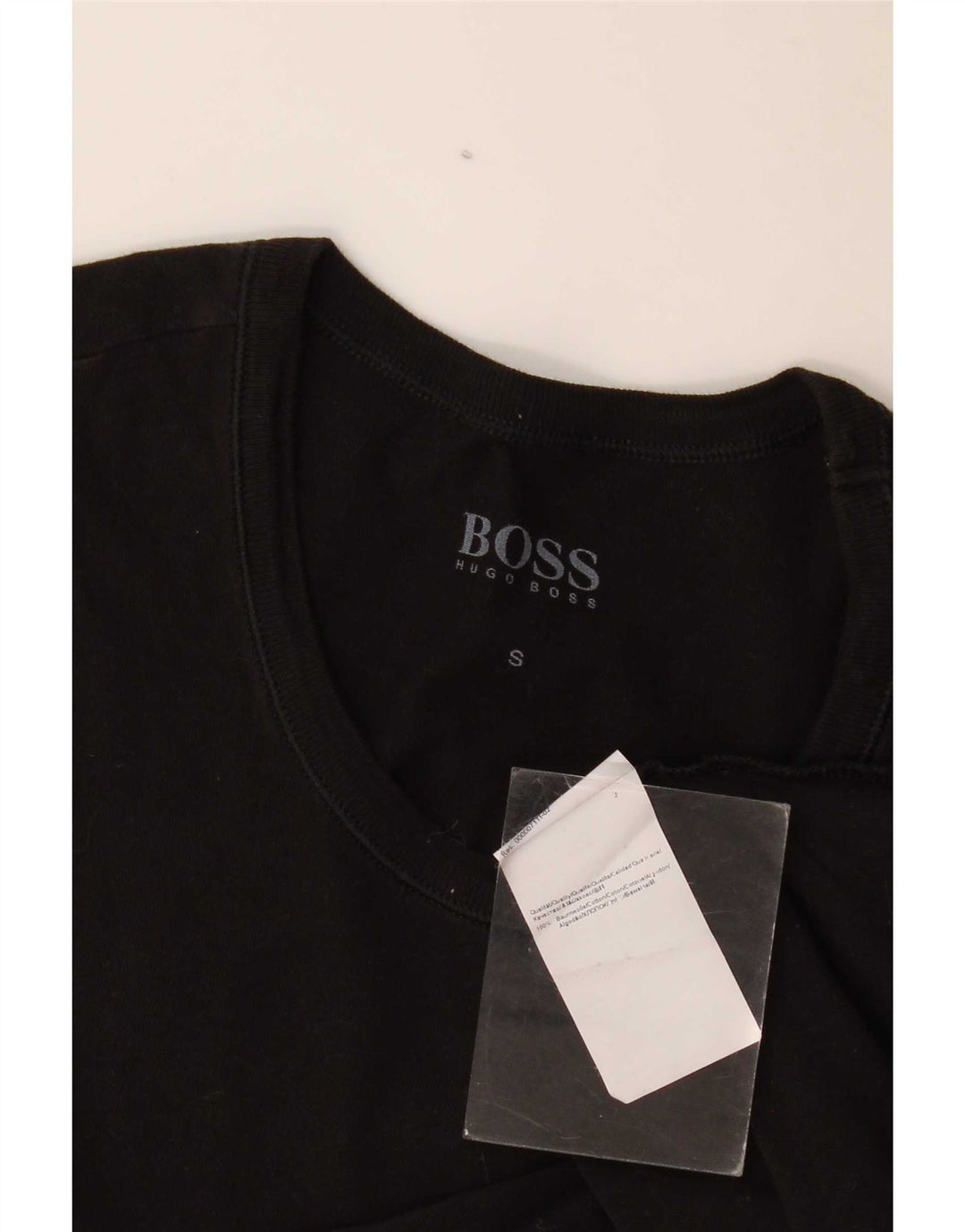 Hugo Boss Mens T-Shirt Top Small Black Cotton