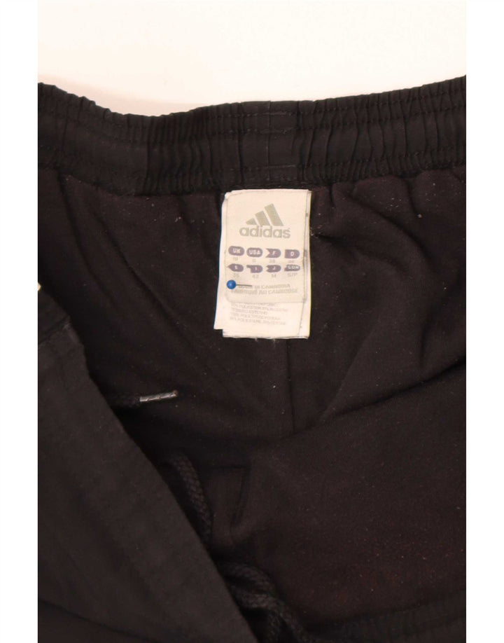 Adidas Womens Sport Shorts UK 10 Small Black Polyester
