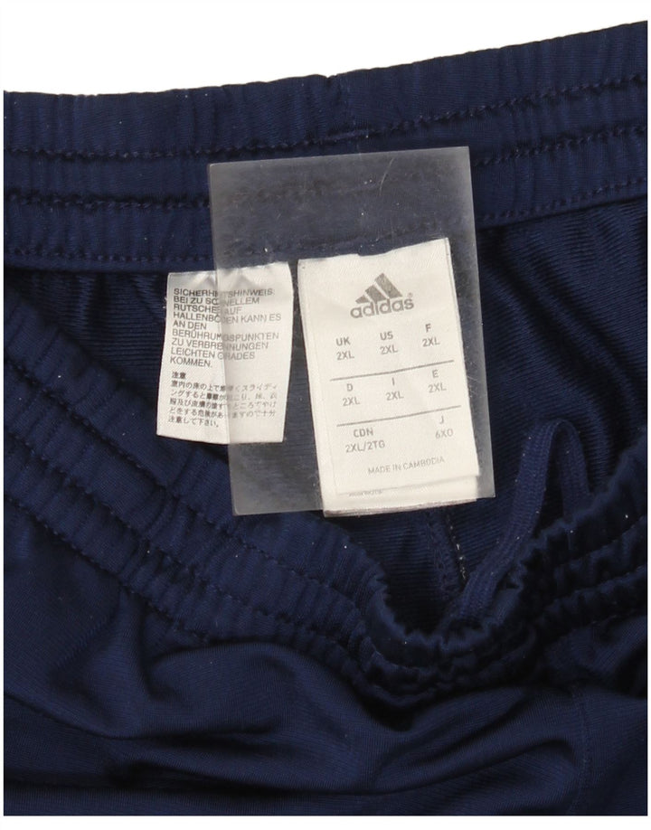 Adidas Mens Tracksuit Trousers Joggers 2XL  Navy Blue Polyester