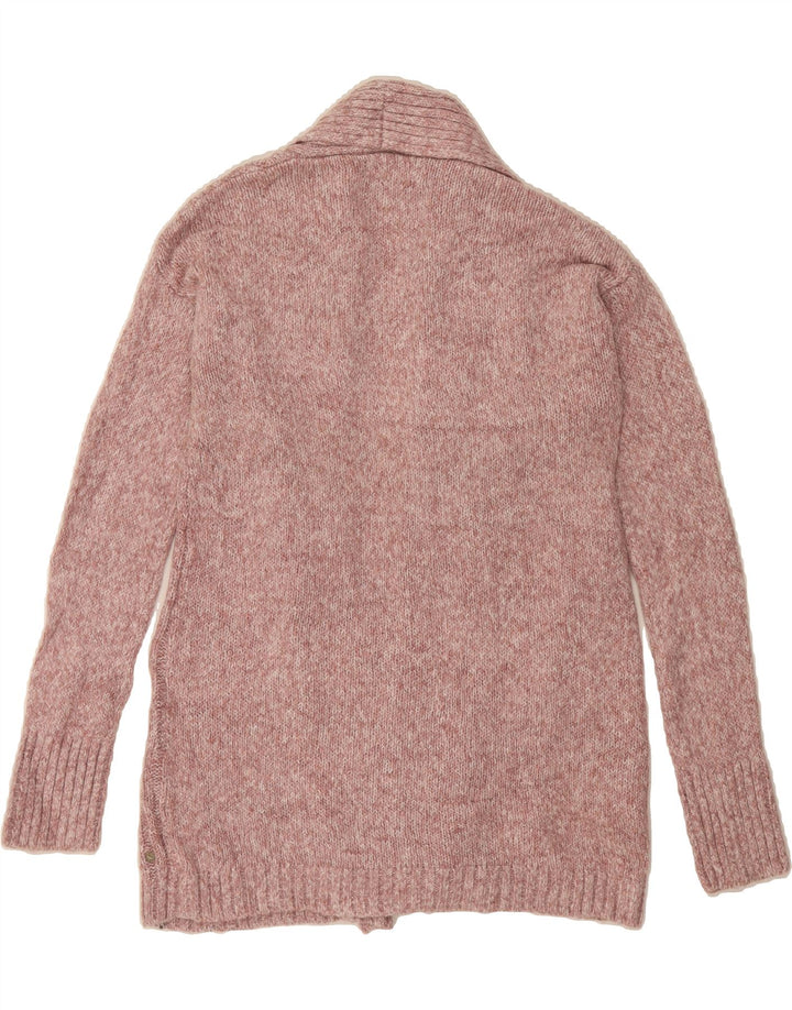 EDDIE BAUER Womens Open Cardigan Sweater UK 14 Medium Pink Flecked Acrylic Vintage Eddie Bauer and Second-Hand Eddie Bauer from Messina Hembry 