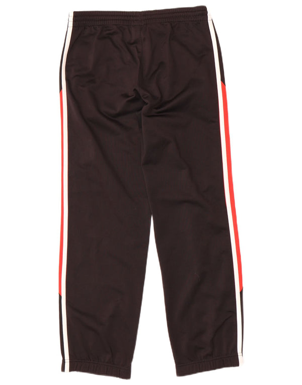 ADIDAS Boys Tracksuit Trousers Joggers 11-12 Years  Black Colourblock