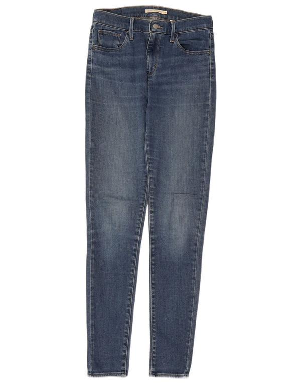 LEVI'S Womens 720 High Rise Super Skinny Jeans W28 L32  Blue Cotton