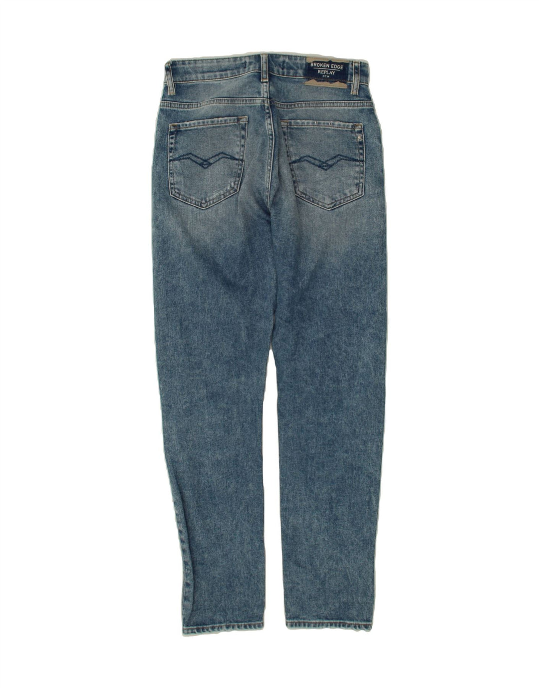 REPLAY Womens Marty Distressed Boy Fit Slim Jeans W24 L29  Blue Vintage Replay and Second-Hand Replay from Messina Hembry 