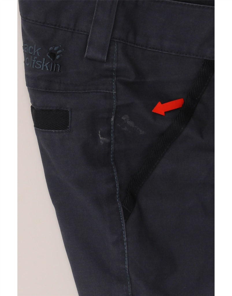 JACK WOLFSKIN Womens Straight Chino Trousers W25 L30 Navy Blue Polyester Vintage Jack Wolfskin and Second-Hand Jack Wolfskin from Messina Hembry 