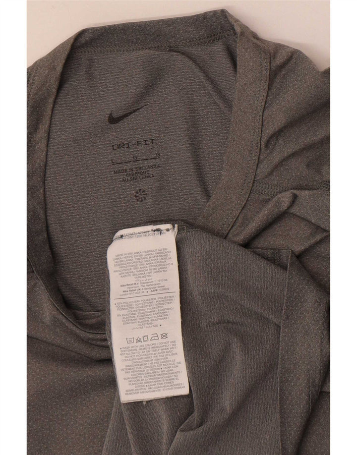 Nike Mens Dri Fit T-Shirt Top Large Grey Polyester