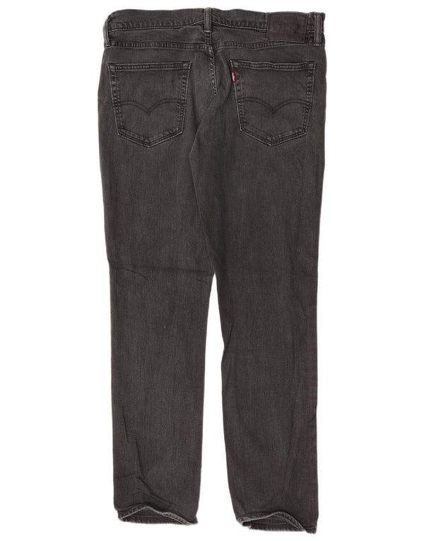 Levi's Mens Slim Jeans W36 L32 Black Cotton