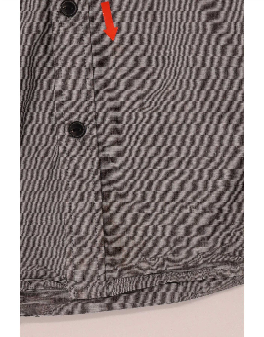 Jack & Jones Mens Roll Neck Shirt Small Grey Cotton