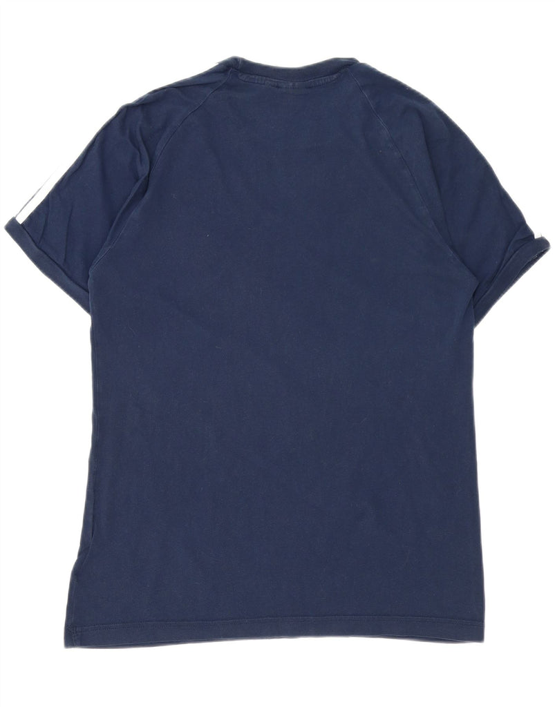 ADIDAS Mens T-Shirt Top Medium Navy Blue Cotton Vintage Adidas and Second-Hand Adidas from Messina Hembry 
