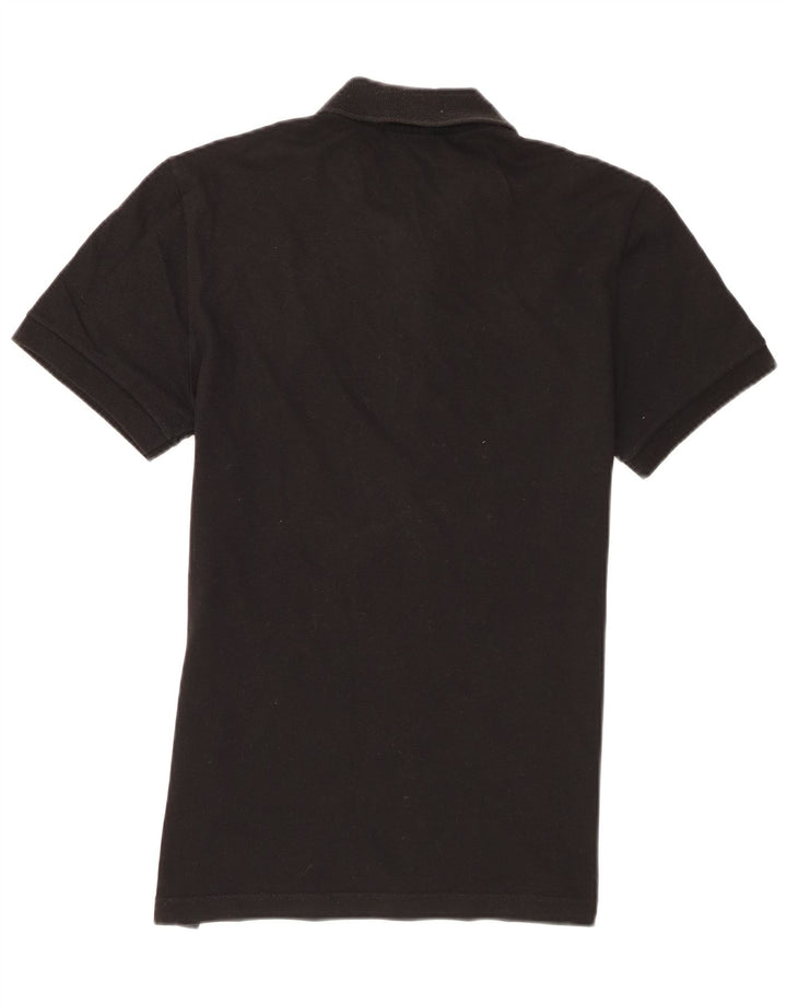 Lacoste Mens Polo Shirt Size 4 Medium Black Cotton